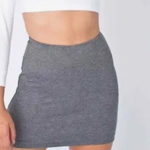American Apparel Mini Skirt Women's Gray.